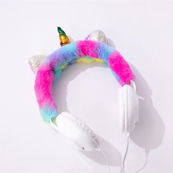 

DMZ-10A Head-mounted Cartoon Headphones Wired Headset For Child Cute Earphone Study Music Headphone For Gift To Child In Stock