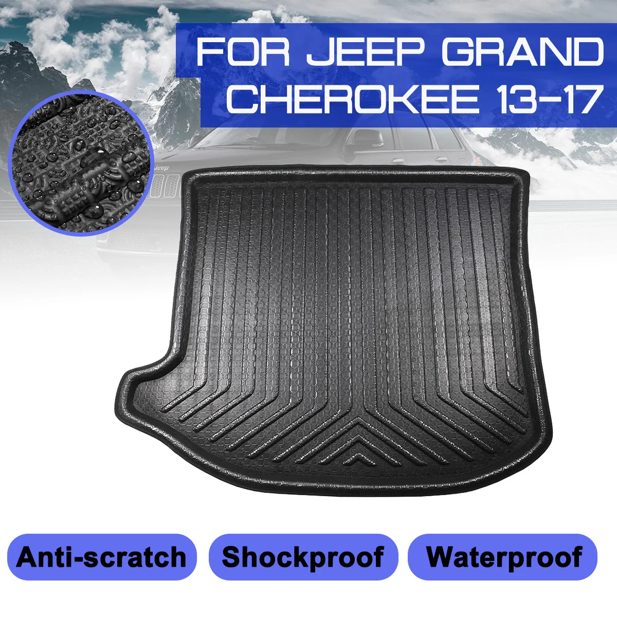 Для Jeep Grand Cherokee 2013 2014 2015 2016 2017 коврик для багажника автомобиля водонепроницаемые