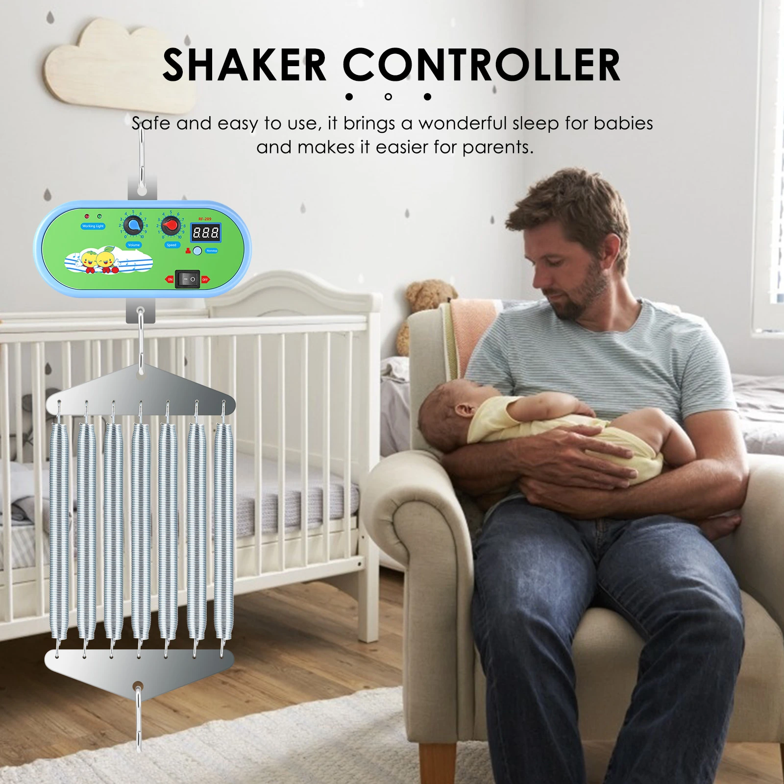 Cuna electrónica para bebé, columpio diseñado para todas las familias con  adaptador de Alemania, alimentación externa, juego de roca automático,  vibrador para dormir|Sets de muebles infantiles| - AliExpress