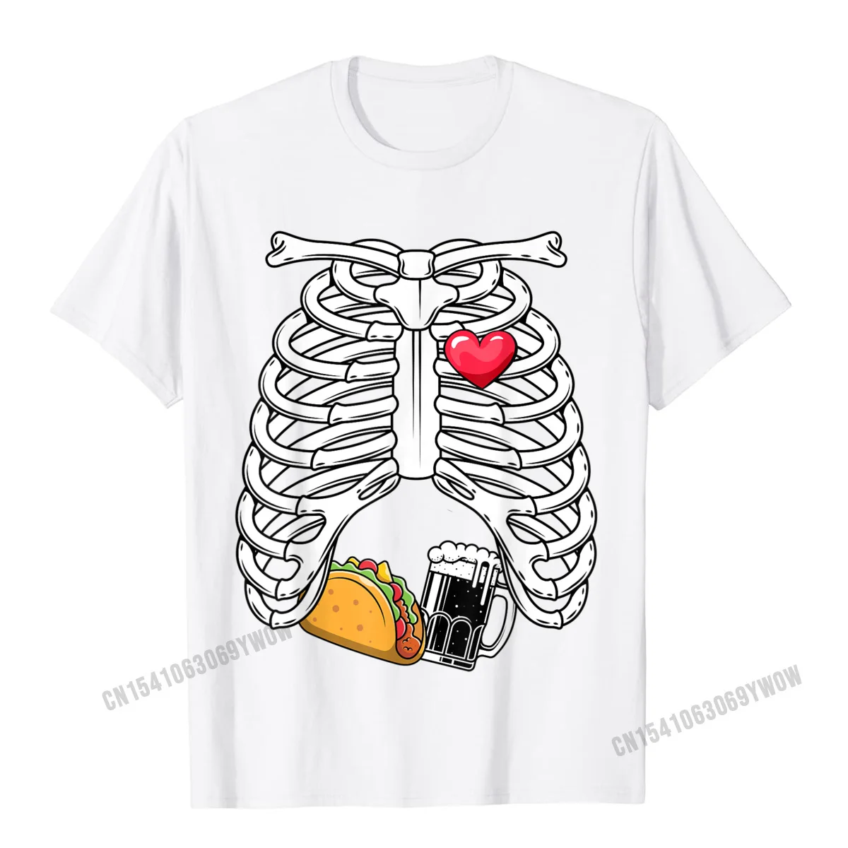 Camiseta Esqueleto Raio x Bolinho Camisa Ah01322