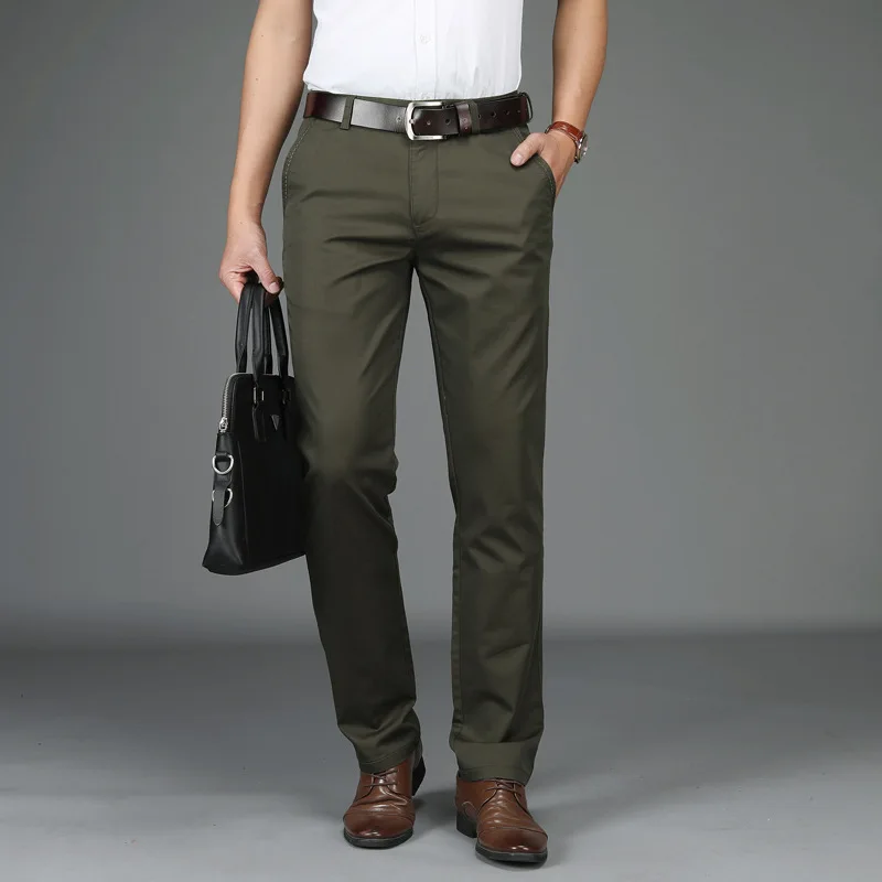 

Ji yi pu chun Summer Men Thin Men'S Wear Loose And Plus-sized Business Casual Pants Men's Straight-Cut Long Pants 1802