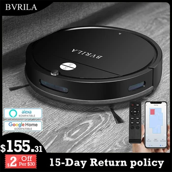 3600Pa Robot Vacuum Cleaner Gyro Map Navigation Path Planning Wet Mop Time Scheduled Auto-Charge Wifi ALEXA APP Remote Control 1
