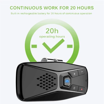 

AOZBZ Wireless Bluetooth Handsfree Speakerphone Car Kit With Microphone Bluetooth 5.0 Automatic Shut Down And Auto Connect