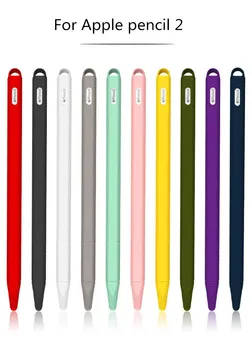 

For Apple Pencil 2/1 Case Compatible Colorful Soft Silicone Compatible For iPad Tablet Touch Pen Stylus Protective Sleeve Cover