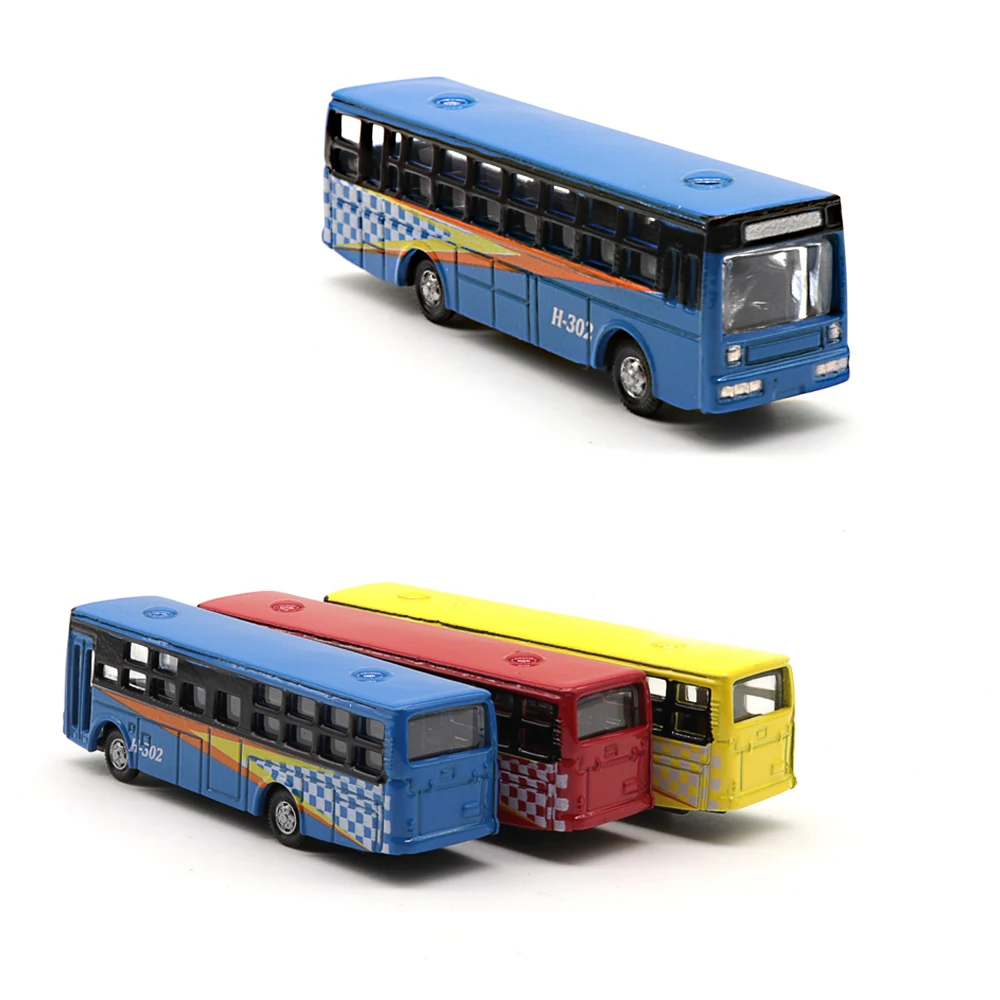 

Teraysun 12pcs Model Cars Buses 1:150 HO TT Scale Railway Layout Diecast model bus