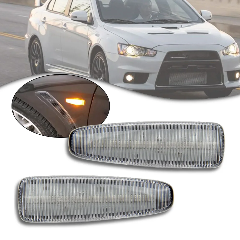 Для Mitsubishi Lancer 2008-2018 Evolution X Outlander 2011-up Mirage 2014-up Светодиодный Боковой габаритный