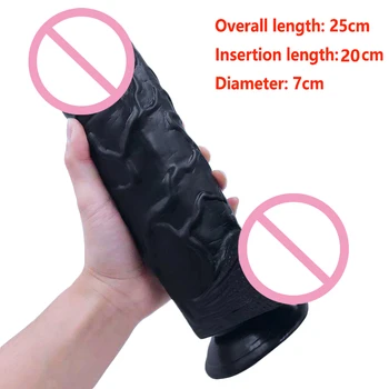 Giant Black Dildo For Women Realistic Penis Female Masturbator Super Big Dick Anal Butt Plug Dildos Strong Suction Cup Sex Toys 1