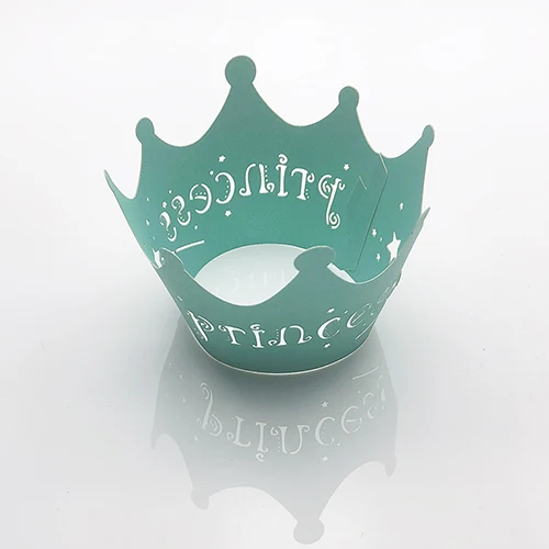 Tiffany Blue 50 шт. вырезанная бумага "Принцесса" чашка для именинного пирога кружевная бумага лазерная резка украшения праздника обертка обертывания упаковка для капкейков - Цвет: Tiffany Blue