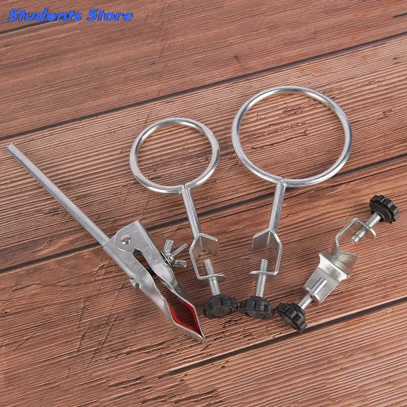 1 Set 50CM Laboratory Ring Stand High Retort Stand Iron With Clamp Clip School Education Equipment Supplies Hot Sale