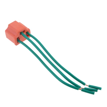 

H7 Ceramic Car Headlight Light Bulb Socket Wire Cable Connector Lamp Holder 3Wire
