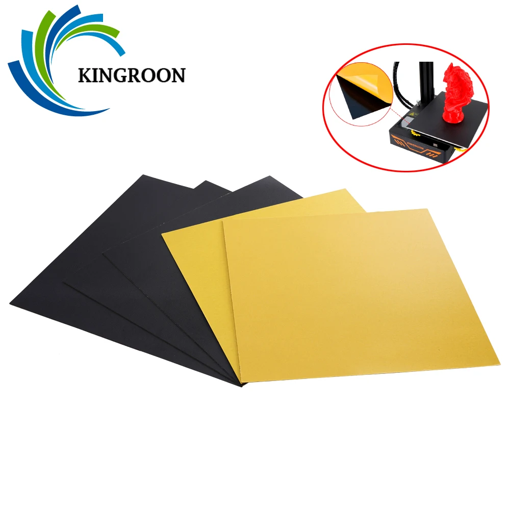 Kingroon Soft Auto-adhesive Platform Sheet Stick Paper Heatbed Surface For Ender 3d Pinter 235 mm 220 mm 300 mm 200 mm 250 mm 145 mm 214 mm - Imagem 5