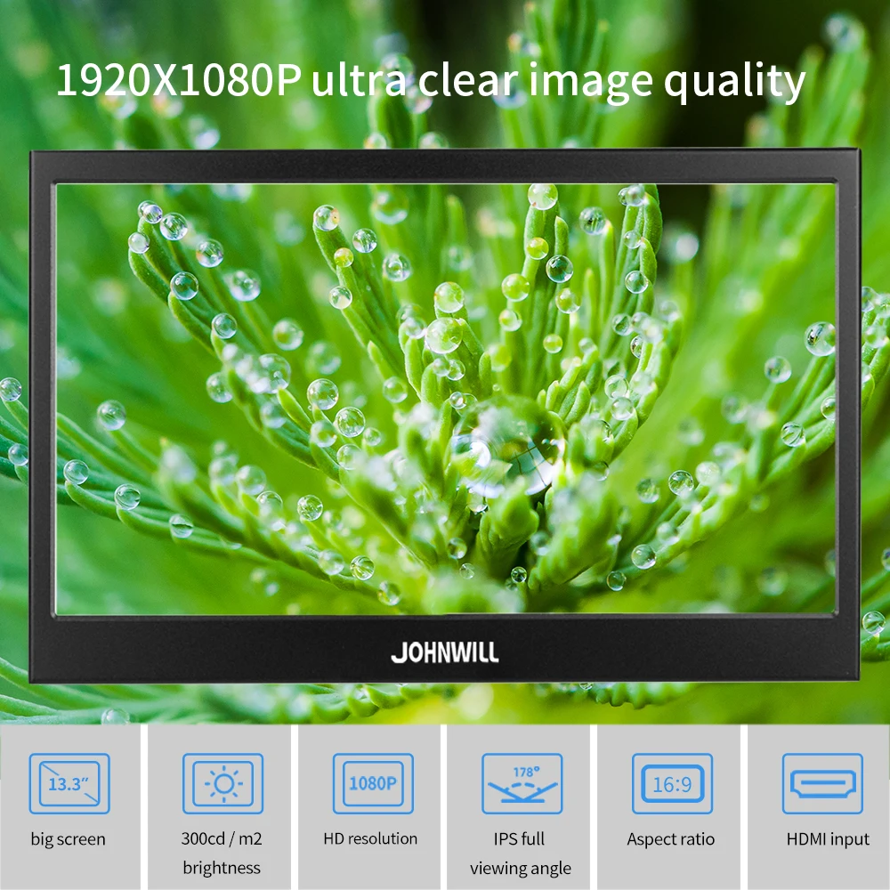 ְ 13.3 ޴ , 2K Ǯ HD ̹ , ġ ũ, 1080P IPS LCD ÷,   PS4 Xbox 360 ġ