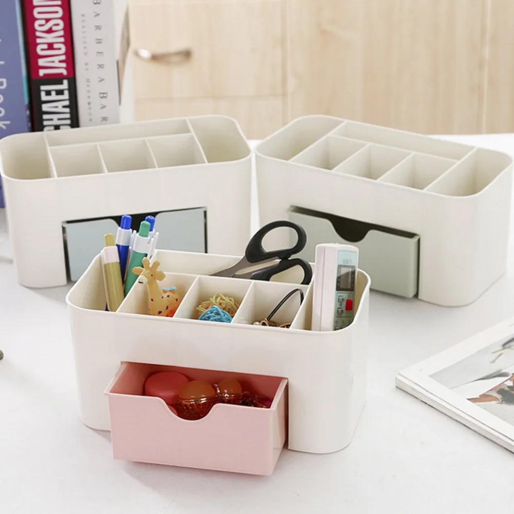 Desktop Makeup Organizer Plastic Storage Box Cosmetic Organizer Makeup Storage Case Cosmetics Holder Jewelry Box With Drawer Desktop Makeup Organizer Plastic Storage Box Cosmetic Organizer Makeup Storage Case Cosmetics Holder Jewelry Box With Drawer