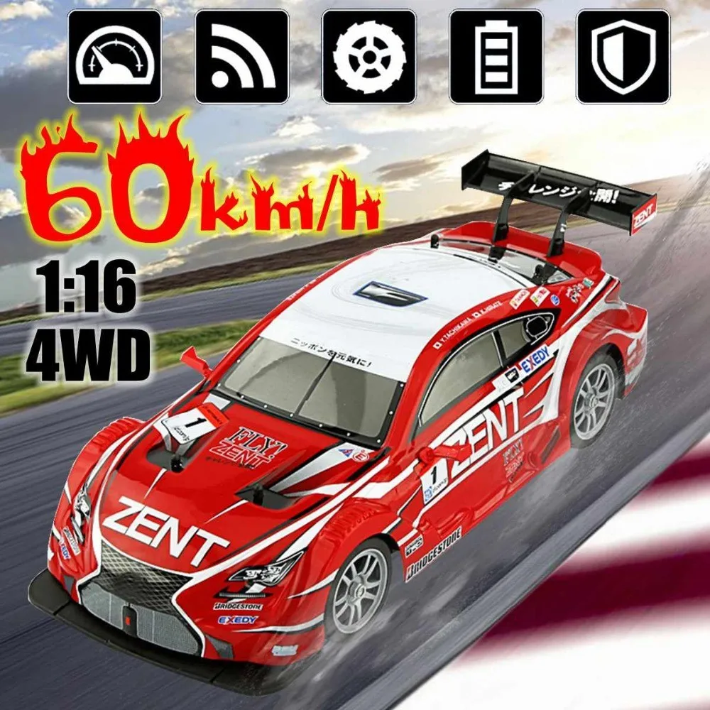 4wd 25km/h rc veículo gt rc drift carro de controle remoto carro esporte  corrida de alta velocidade drift carros, 100% novo