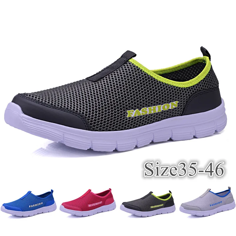 

Men Women Mesh Sneaker Light Weight Breathable Walking Shoes Slip on Fashion Sandals