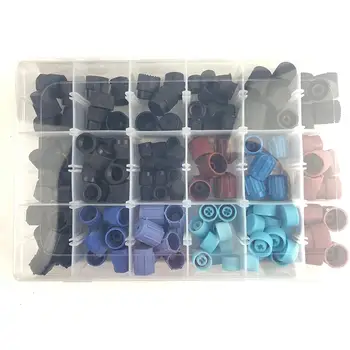 

Universal Air Conditioner For Car Refrigerant Tire Valve Cap High And Low Plastic Side Port Easy Cap Auto Accessories 170Pcs