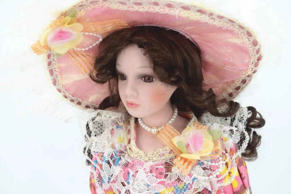 45 см винтажная кукла принцессы Виктории розовая фарфоровая Керамическая кукла девочка день рождения День Святого Валентина рождественский подарок домашний декор