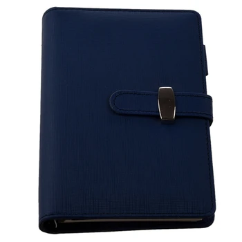 

FASHION Pocket Organiser Planner Leather Filofax Diary Notebook Blue