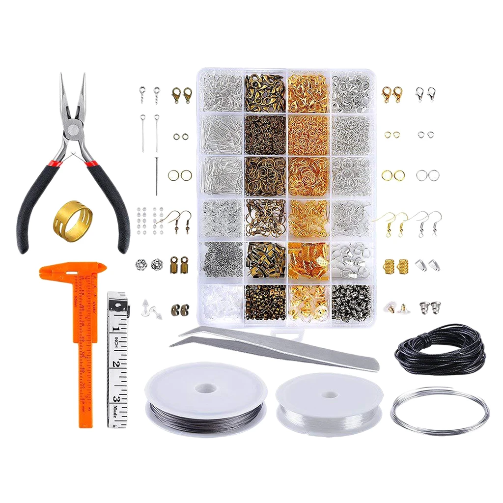 1 Box Jewelry Making Starter Kit Set Jewellery Findings Supplies DIY Crafts
