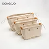 Cosmetic bag canvas Insert Bag Fit For designer brand large capacity tote bag base shaper Makeup Inner Organizer bag 1