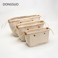 Cosmetic bag canvas Insert Bag Fit For designer brand large capacity tote bag base shaper Makeup Inner Organizer bag 1