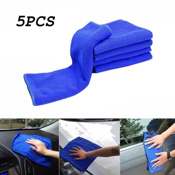 

5pcs Microfibre Cleaning Auto Soft Cloth Washing Cloth Towel Duster 25*25cm Car Home Cleaning Micro fiber Towels