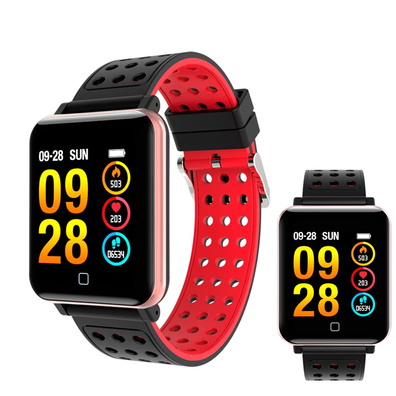 Смарт часы цветной экран IP67 водонепроницаемый монитор кровяного давления