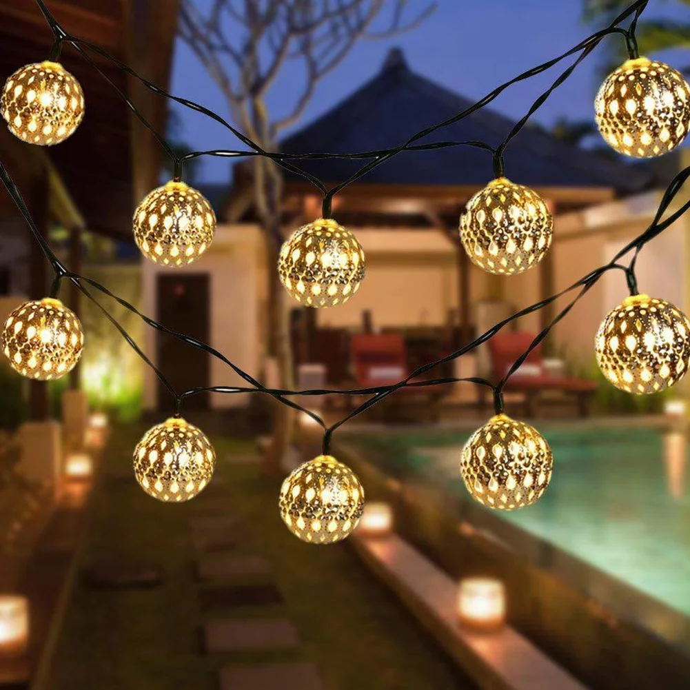 Decoration Christmas Indoor Outdoor Gift String Lamp Bedroom 20 LED Party Holiday Battery Solar Power Wedding Atmosphere Garden
