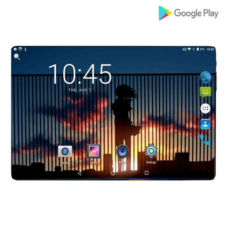 2.5D стекло 10,1 дюймов 4G LTE телефонные звонки планшеты Восьмиядерный планшетный ПК 6000 мАч Android 9,0 планшет 6G ram 64G rom Wi-Fi Dual SIM Pad