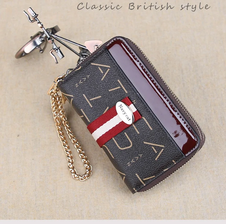 Navy CAT Small Women Wallets Female Leather Wallet Zipper Design With Coin Purse Pockets Mini Walet Womens Bag15