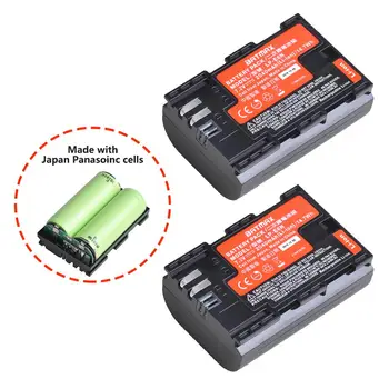 

Batmax New LP-E6N LP-E6 Battery made with Japan Panasoinc cells for Canon EOS 6D 7D 5DS 5DSR 5D Mark II IV 5D 60D 60Da 70D 90D
