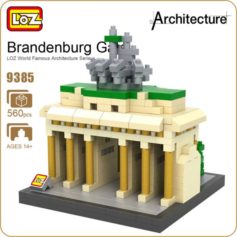 LOZ бренд ворота модель мини архитектура строительные блоки игрушки Кирпичи