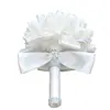 Korean Style Wedding Bridal Bouquet Artificial Flower PE Foam Roses With Faux Crystal Rhinestone Ribbons for Party Church Decor ► Photo 2/6