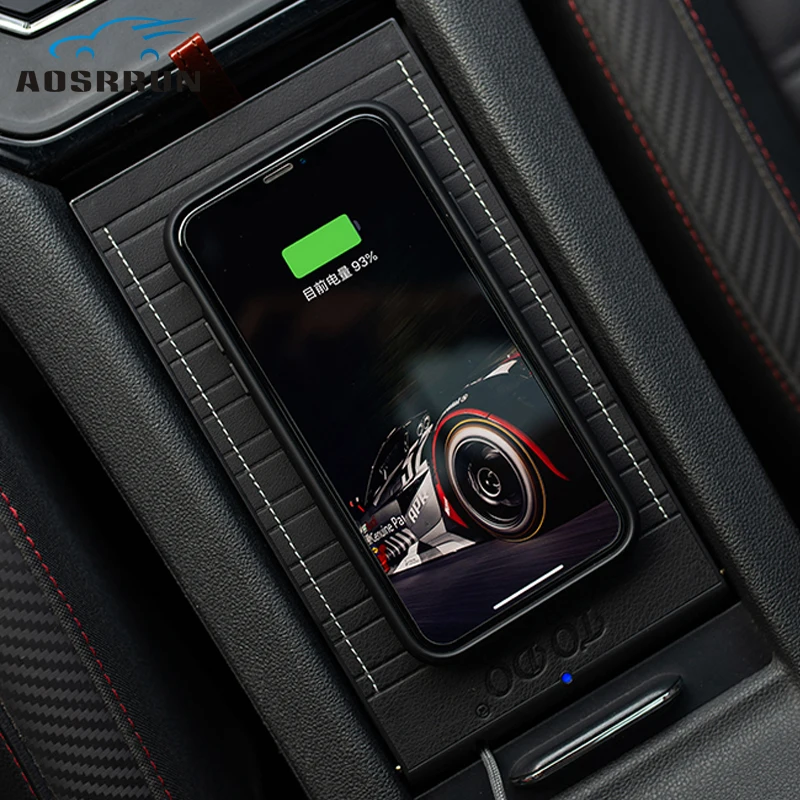 for Volkswagen Golf 7 Mk7 2013 2014 2015 2016 2017 2018 QI Special on-board wireless phone charging stents Car Accessories