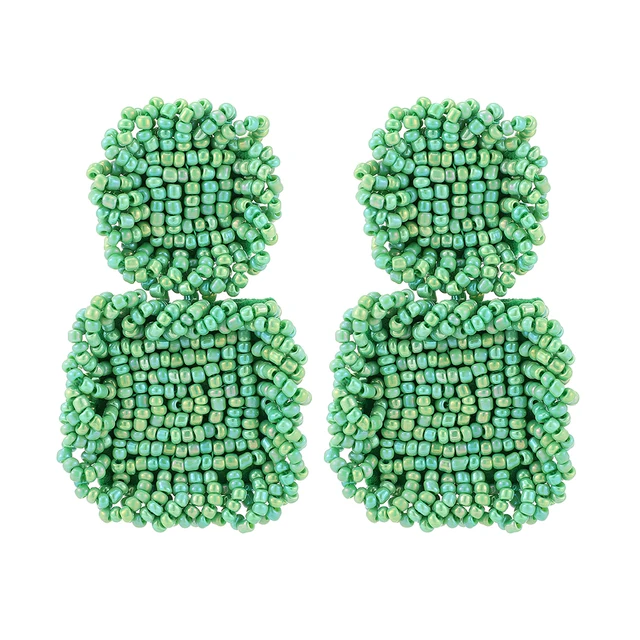 Ztech New Green Series Set Earrings Designer Jewelry Crystal Tassel Za Accessories Handmake Statement Bijoux Pendientes Brincos E1763