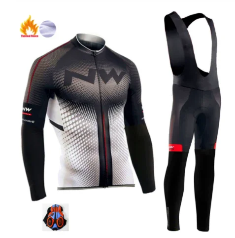 Northwave Pro Team Зимняя велосипедная Одежда дышащая Ropa Ciclismo с длинным рукавом MTB велосипедная одежда верхняя спортивная одежда