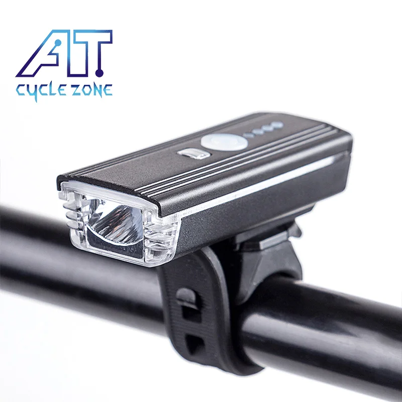 

CYCLE ZONE Smart Sensor 4 Modes XPG LED Headlight Waterproof MTB USB Charging Bicycle Warning Torch Lights with Horn Side Light