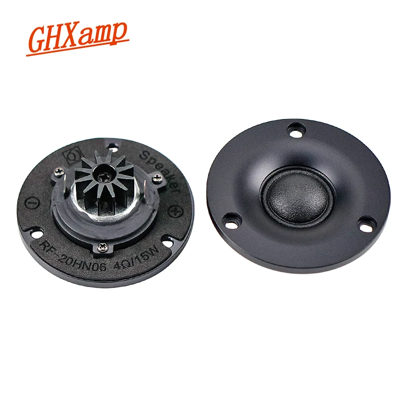 GHXAMP 2.5 inch Tweeter Speaker Neodymium 4ohm 15W Damping glue Silk