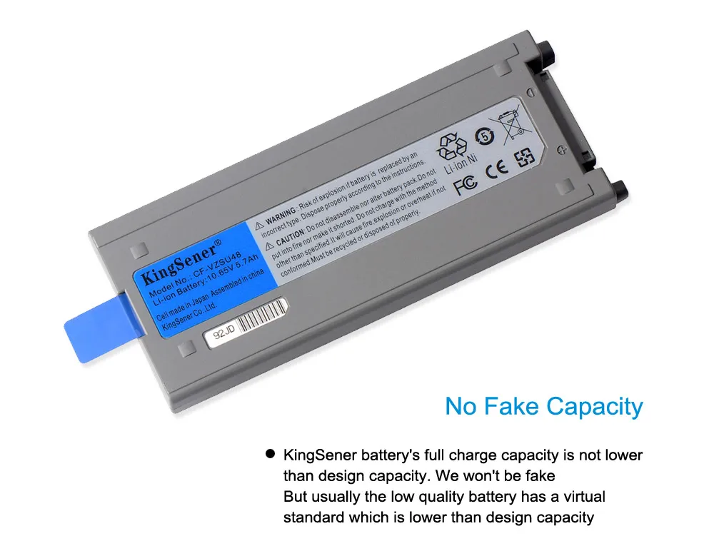 Kingsener-bateria para Computador Portátil de Panasonic 10 Opções de Cores Baterias p/ laptop - Imagem 2