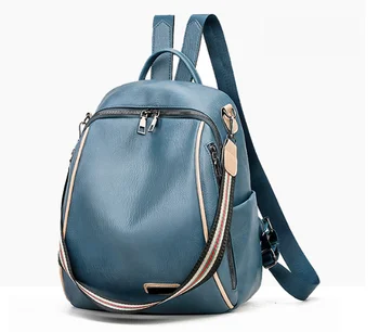 

Summer new backpack Korean fashion backpack wear-resistant outdoor travel bag student school bag female student pu backpack