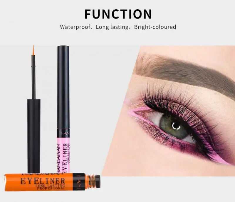 12 Color Waterproof Neon Colorful Liquid Eyeliner Pen Make Up Comestics Long-lasting Black Eye Liner Pencil Makeup Tools TSLM1 12 Color Waterproof Neon Colorful Liquid Eyeliner Pen Make Up Comestics Long-lasting Black Eye Liner Pencil Makeup Tools TSLM1
