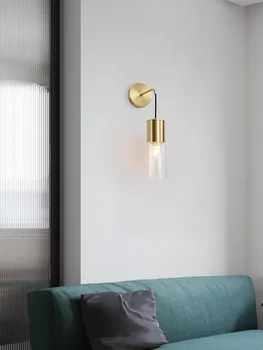 

loft nicho de parede bathroom light glass ball bedside corridor aisle luminaria de parede cabecero de cama