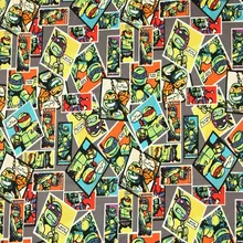 110 см ширина Comics Черепашки Ниндзя хлопковая ткань для мальчиков одежда постельных принадлежностей Hometextile занавес наволочка DIY-BK529