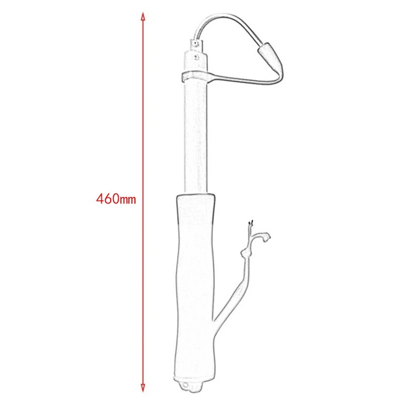 120 см Телескопический крючок рыба алюминиевый сплав копье крючки управление рыболовные снасти инструмент
