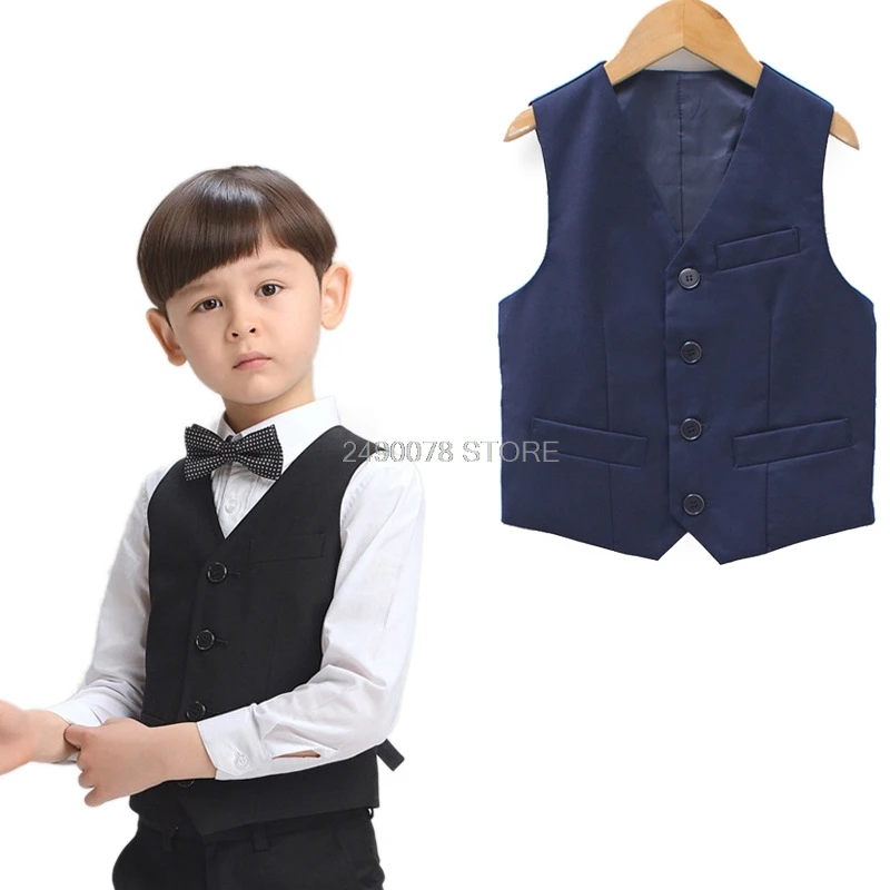 Establecimiento Ideal anchura Chaleco Formal de cumpleaños para niños, ropa Formal de estilo inglés, para  fiesta de boda, para actuaciones|Chalecos| - AliExpress