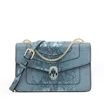 

OCEHNUU Serpentine Woman Chain Shoulder Bag Vintage Small Women Messenger Bags Luxury Designer Clutch Lady Crossbody Bag Leather