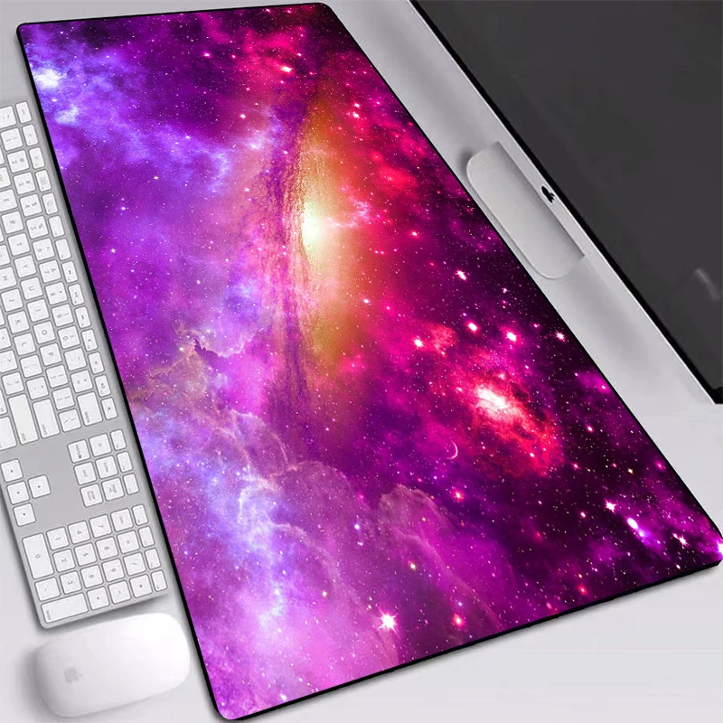 Большой коврик для мыши XL Galaxy Starry Sky Настольный с принтом из натурального каучука