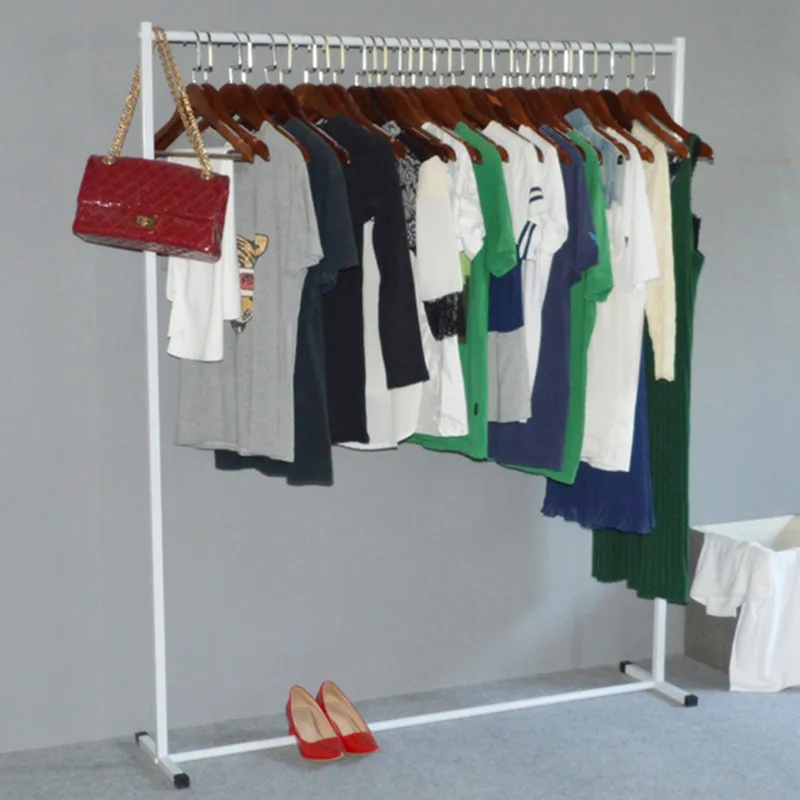 

Hallstand Simple Simplicity Clothes Rack Floor Bedroom Hanging Cloth Rack Multi-functional Drying Rack Floor Single Pole-