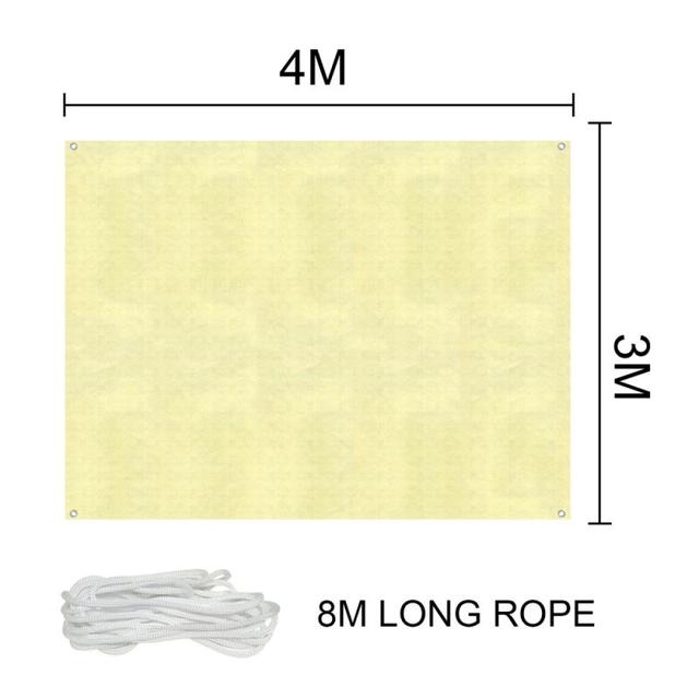 Waterproof Sun Shelter Sunshade Protection Shade Sail Awning Camping Shade Cloth Large For Outdoor Canopy Garden Patio