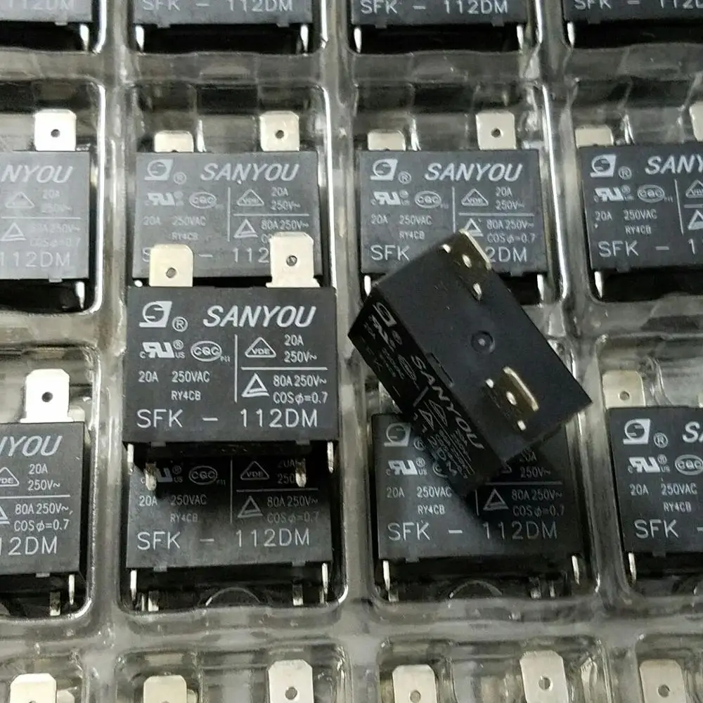 50 шт./лот 100% новое и оригинальное реле SANYOU SFK 112DM 12V 20A 250VAC для кондиционера DC Mini Power relay|Реле| |